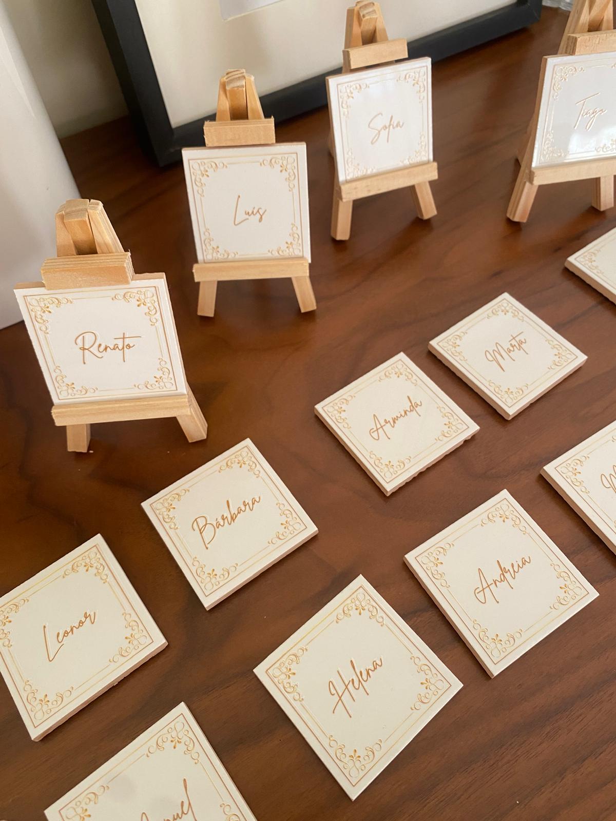 Azulejo Magnético Marcador de Mesa Personalizado
