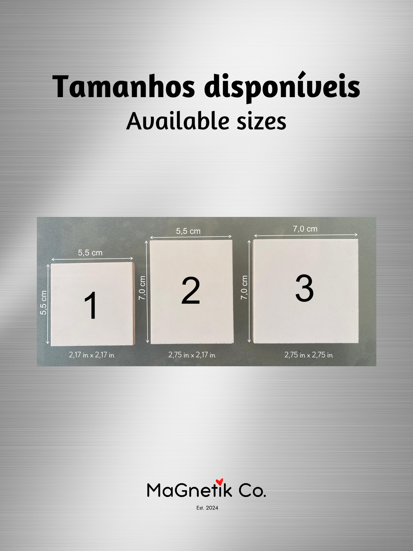 Azulejo Magnético Marcador de Mesa Personalizado