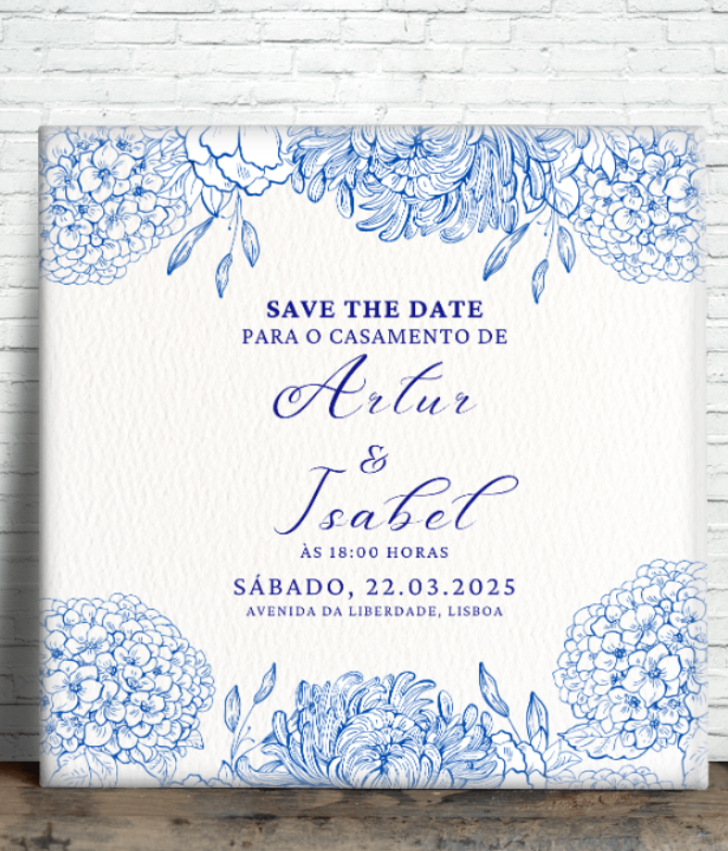 Azulejo Magnético "Save the Date" Personalizado
