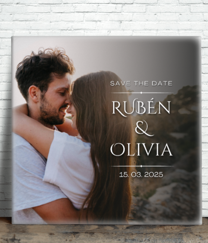 Azulejo Magnético "Save the Date" Personalizado
