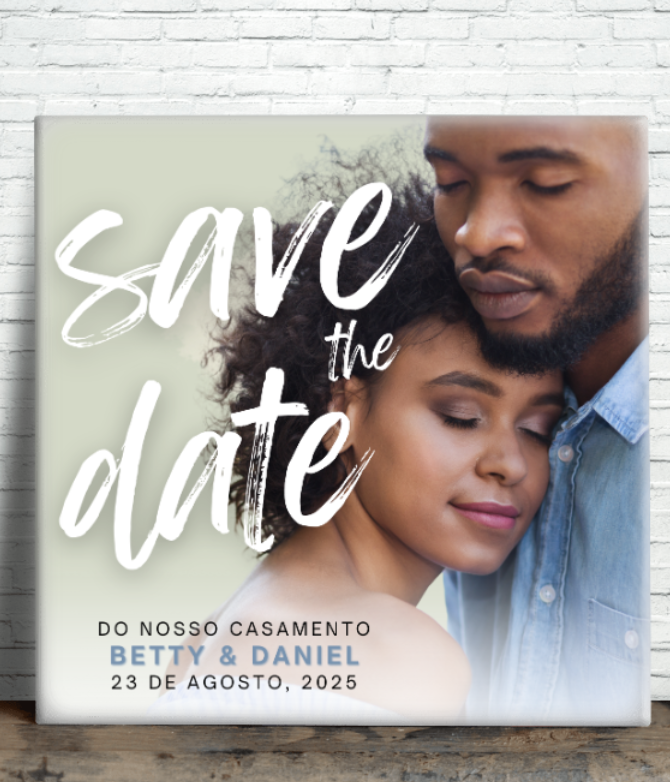 Azulejo Magnético "Save the Date" Personalizado