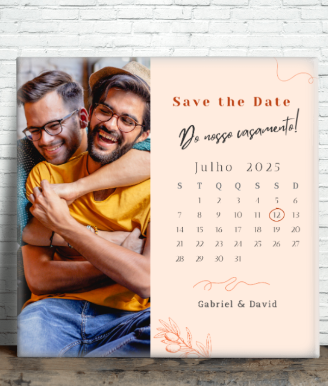 Azulejo Magnético "Save the Date" Personalizado