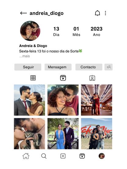 Moldura Magnética "Perfil Instagram"